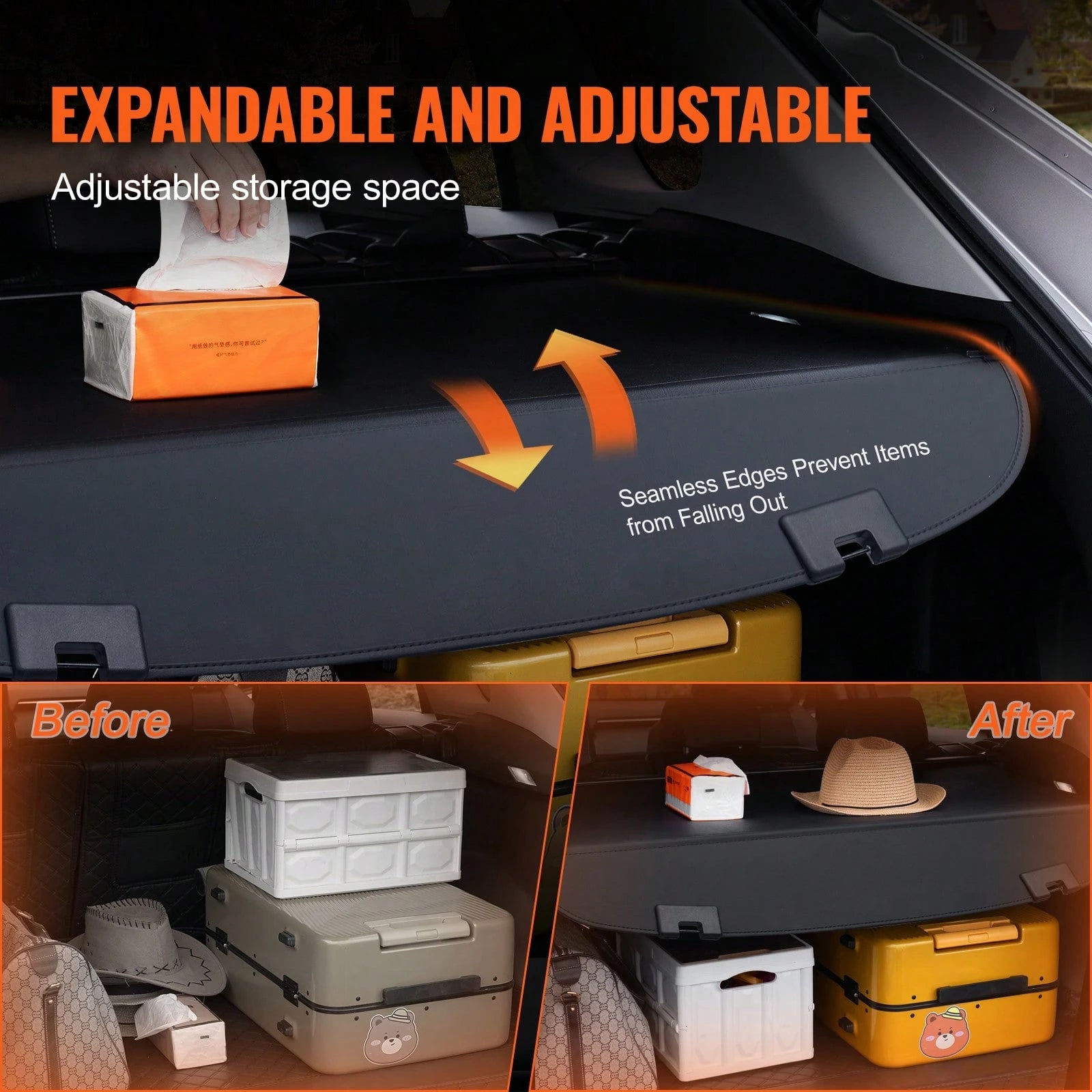 Retractable Cargo Cover For Mazda, Upgraded Waterproof Trunk Cover Security Shield Shade For Mazda CX-5 2017-2025 5-Seater, UV Resistant Rear Trunk Cover, Aluminum Alloy & PVC Leather Texture