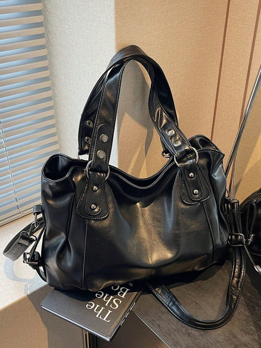 Retro Minimalist Large Capacity Fashion Student Tote Bag For Work Commute, Bohemia Style Bag For Women, Vintage Bag For Women