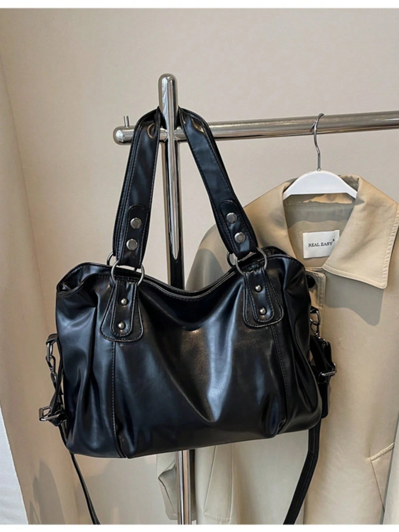 Retro Minimalist Large Capacity Fashion Student Tote Bag For Work Commute, Bohemia Style Bag For Women, Vintage Bag For Women