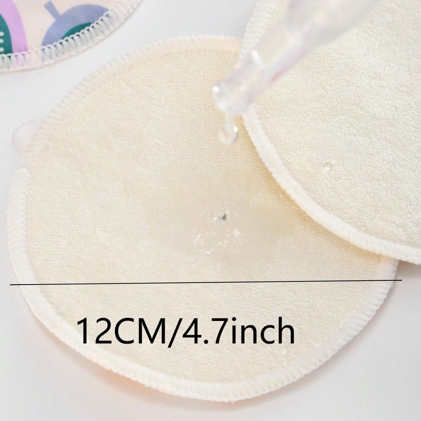 Reusable Breast Pads, Washable- Leak-Proof Breast Pads- Ultra-Absorbent Breast Pads (Large 4.7 Inch) (Random Color)