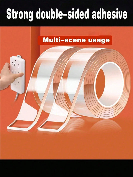Reusable Transparent Nano Double-Sided Tape, Washable, No Drilling, No Trace, Non-Damaging, Strong Adhesive, No Residue, Suitable For Office, Car And Multi-Scenarios