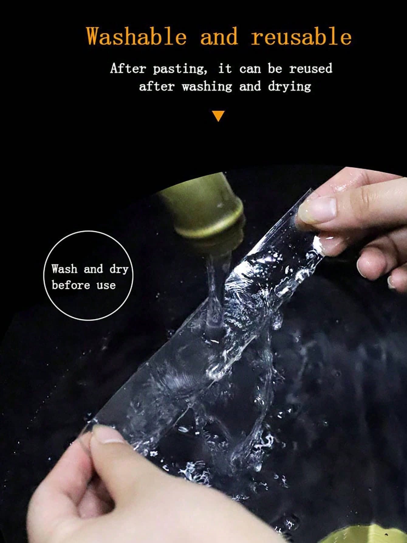 Reusable Transparent Nano Double-Sided Tape, Washable, No Drilling, No Trace, Non-Damaging, Strong Adhesive, No Residue, Suitable For Office, Car And Multi-Scenarios