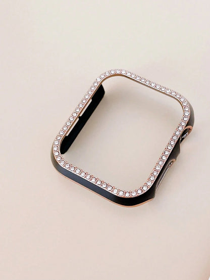 Rhinestone Decor Case Compatible With Apple Watch