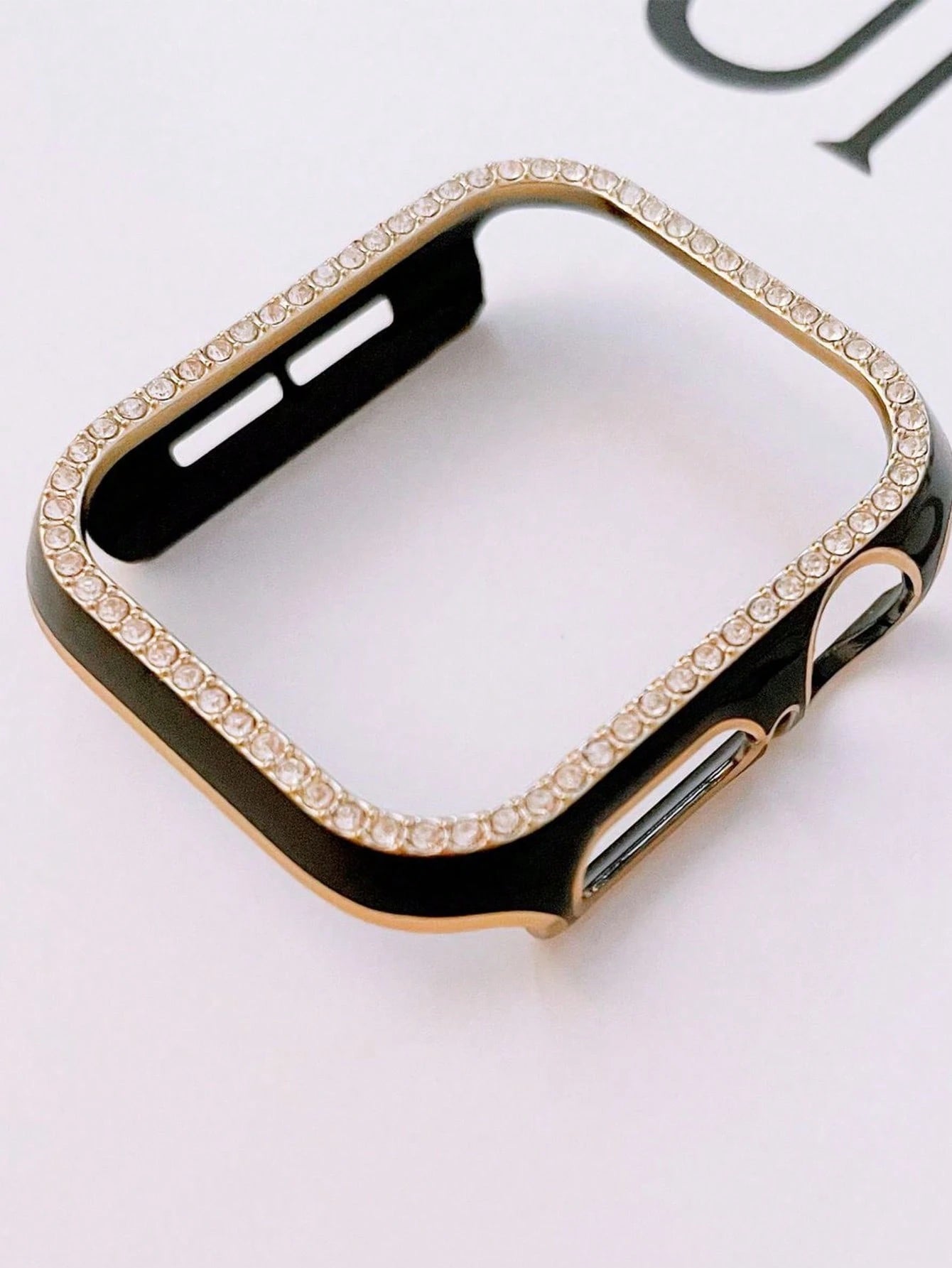 Rhinestone Decor Case Compatible With Apple Watch