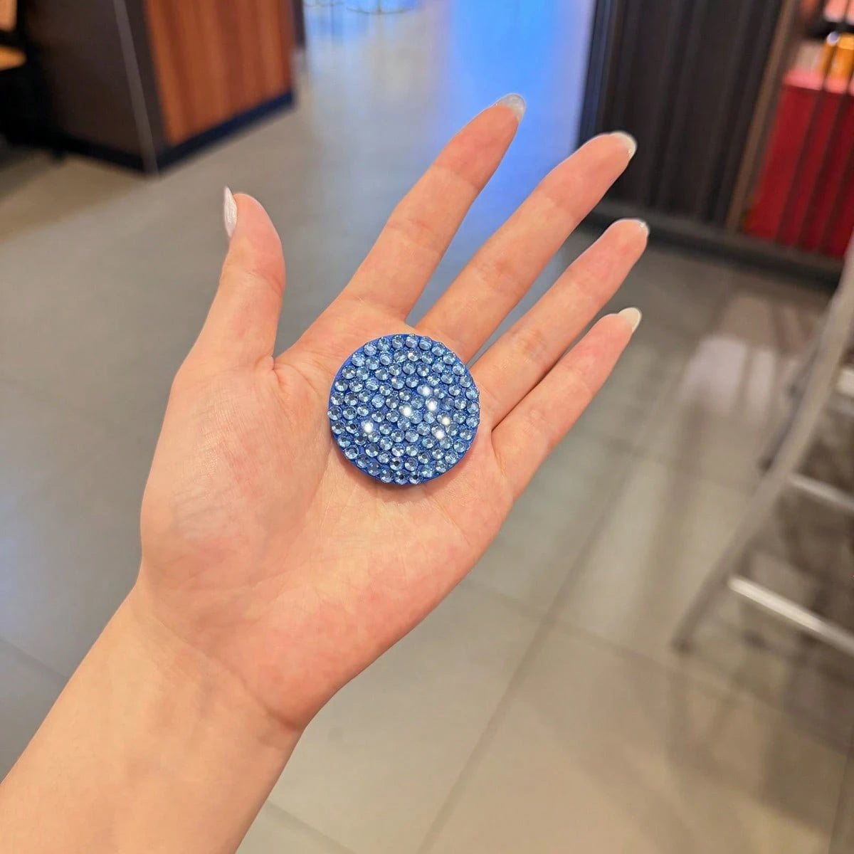 Rhinestone Metal Phone Stand Ring Decor Eye-Catching Phone Grip, Suitable For IPhone And Android Phones, Birthday, Family, Friend Gift, Push-Pull Phone Grip, Phone Stand, Phone Accessories