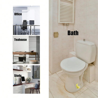 RJINYENS Toilet Bolt Caps, 2 Pcs Ceramic Bunny Decorative Toilet Bolt Covers, Toilet Screw Covers Decorative, Toilet Bolt Figurine, Cute Bathroom