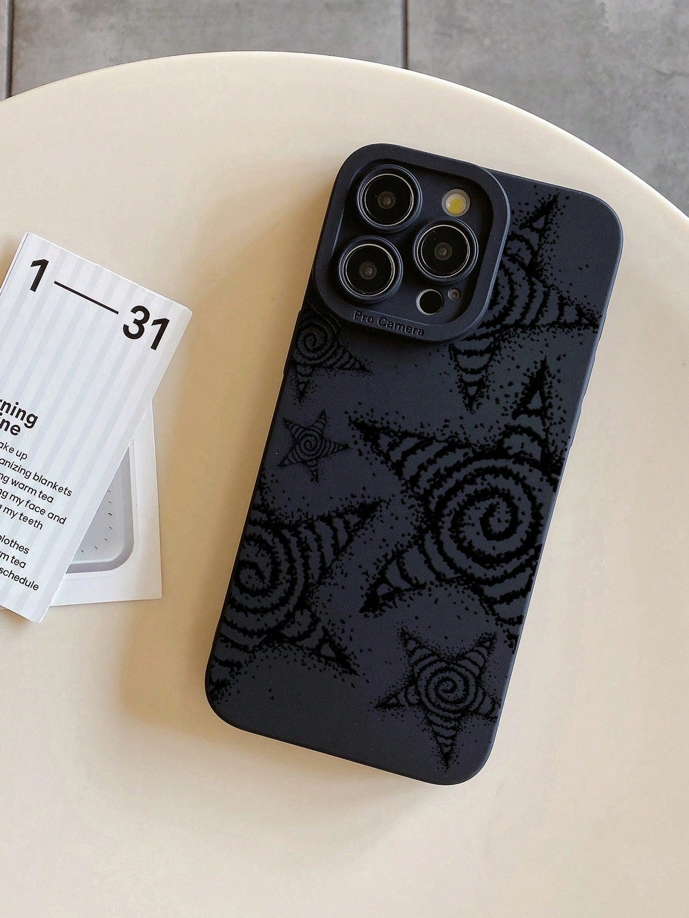 ROMWE Fairycore Starfish Drawing Printed Phone Case Compatible With IPhone