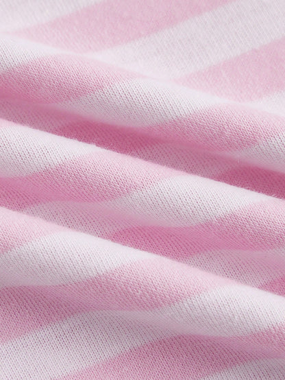 ROMWE Fairycore Striped Contrast Lace Cami Top