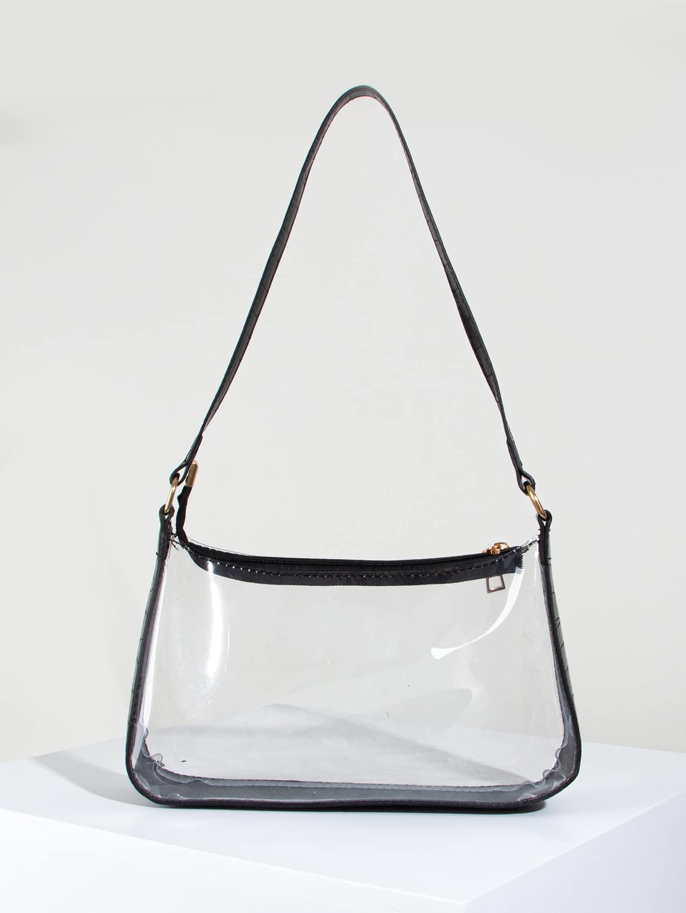 ROMWE World Cup Clear Bag, Stadium Approved 12 X 12 X 6 Clear Transparent Purse Bag For Concerts Sports Events Festivals, Beach Bags