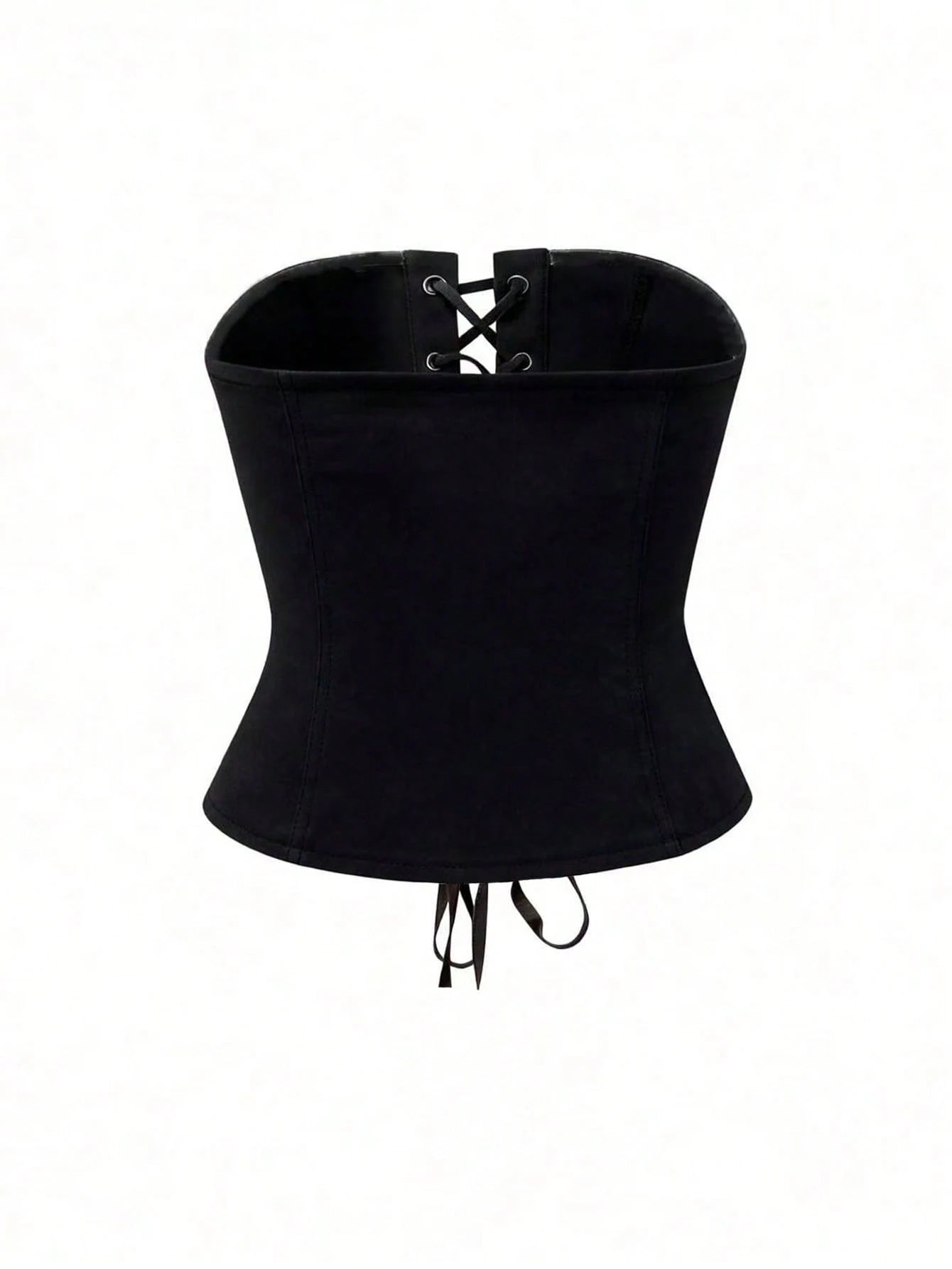 Rovax Women's Solid Color Tie-Up Design Casual Versatile Daily Wear Tube Top