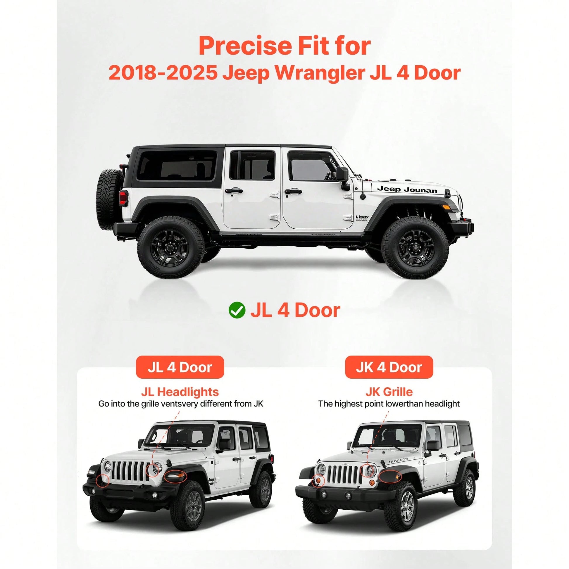 Running Boards, 6 Inches Side Steps Compatible With 2018-2025 Jeep Wrangler JL 4 Door, Black Carbon Steel Nerf Bars, 550 Lbs Load Capacity, Wide Non-Slip Hollow Surface With Rustproof Coating