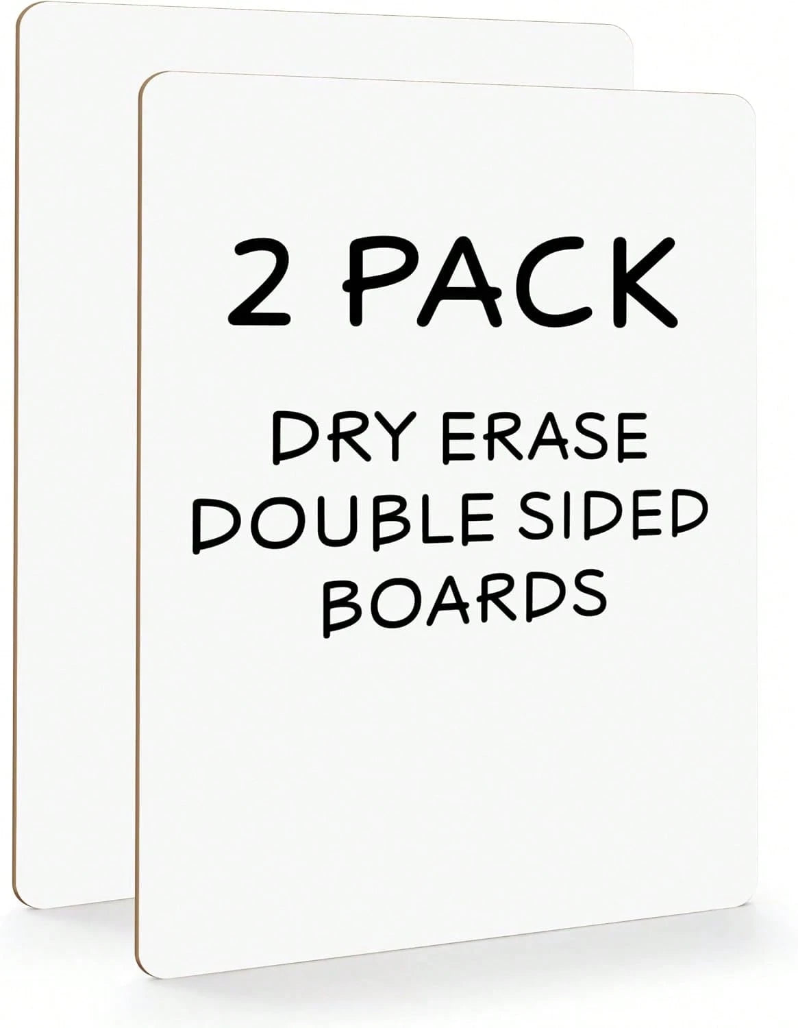 SCRIBBLEDO Small Dry Erase Boards 2 Pack 9x12 Double Sided Whiteboard| Double Sided White Boards, Wipes Clean No Ghosting, Sturdy Engineered Wood