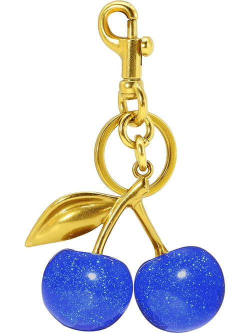 SGIAWETA-1pc Cherry Shaped Keychain- Car Cherry Accessory Keychain, Women On & Valentine's Day (Size: 4.3in/10.92cm X 2.6in/6.6cm, Cherry Size: 1.26in/3.2cm)-Birthdaygift