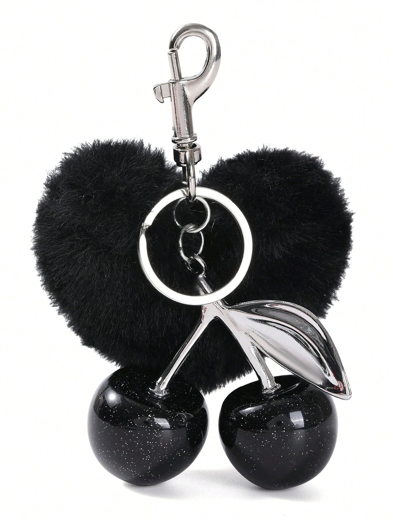 SGIAWETA-1pc Cherry Shaped Keychain- Car Cherry Accessory Keychain, Women On & Valentine's Day (Size: 4.3in/10.92cm X 2.6in/6.6cm, Cherry Size: 1.26in/3.2cm)-Birthdaygift