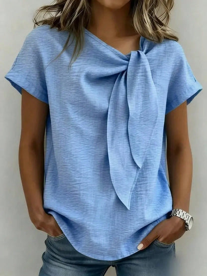 SHEIN LUNE Women's Woven Casual Office Simple Summer Blouse