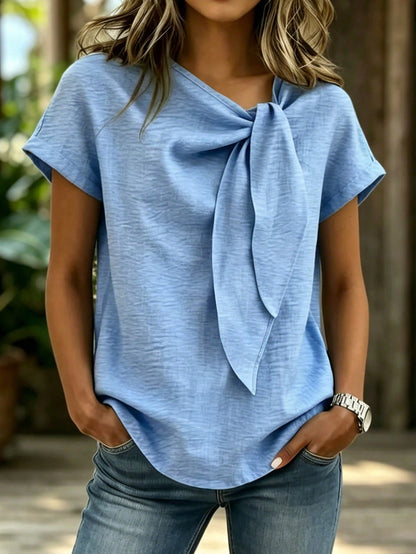 SHEIN LUNE Women's Woven Casual Office Simple Summer Blouse