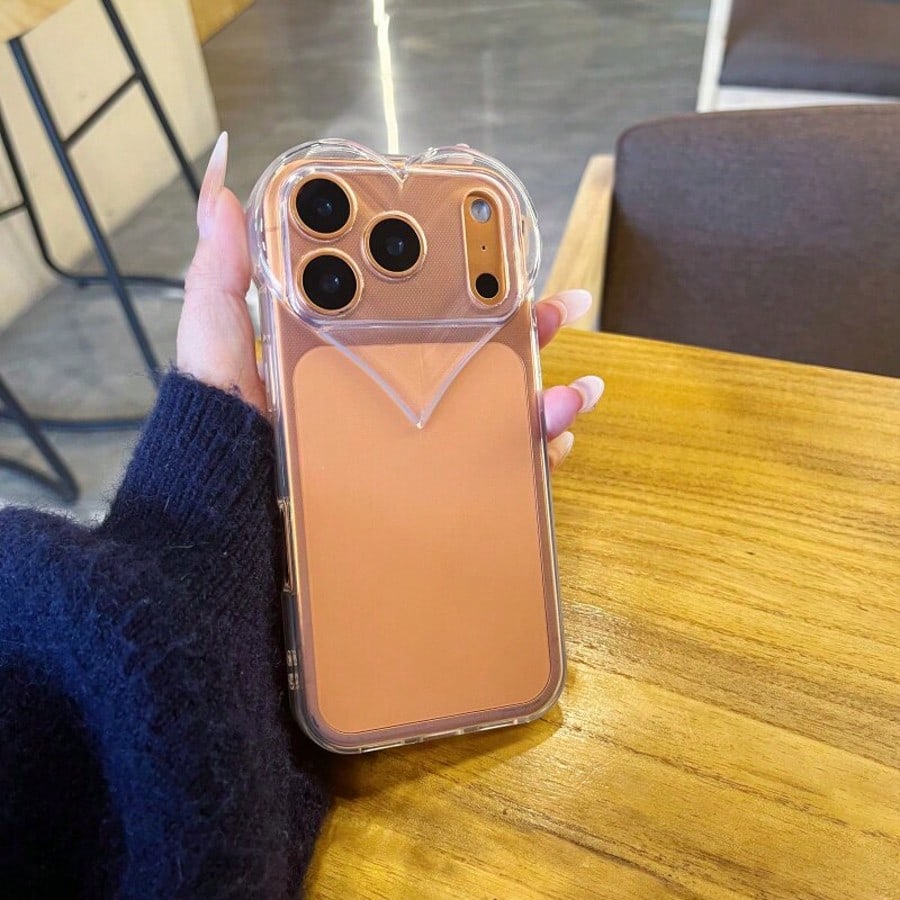 Shockproof 3D Heart Transparent Phone Case, Suitable For IPhone 17 Pro Max/17 Pro/17 Air/17/16 Pro Max/16 Pro Max/16/16 Pro/15/15 Pro Max/15 Pro/15 Plus/11/12/13/14 Pro Max/XS/XR/11 Pro/11 Pro Max/12