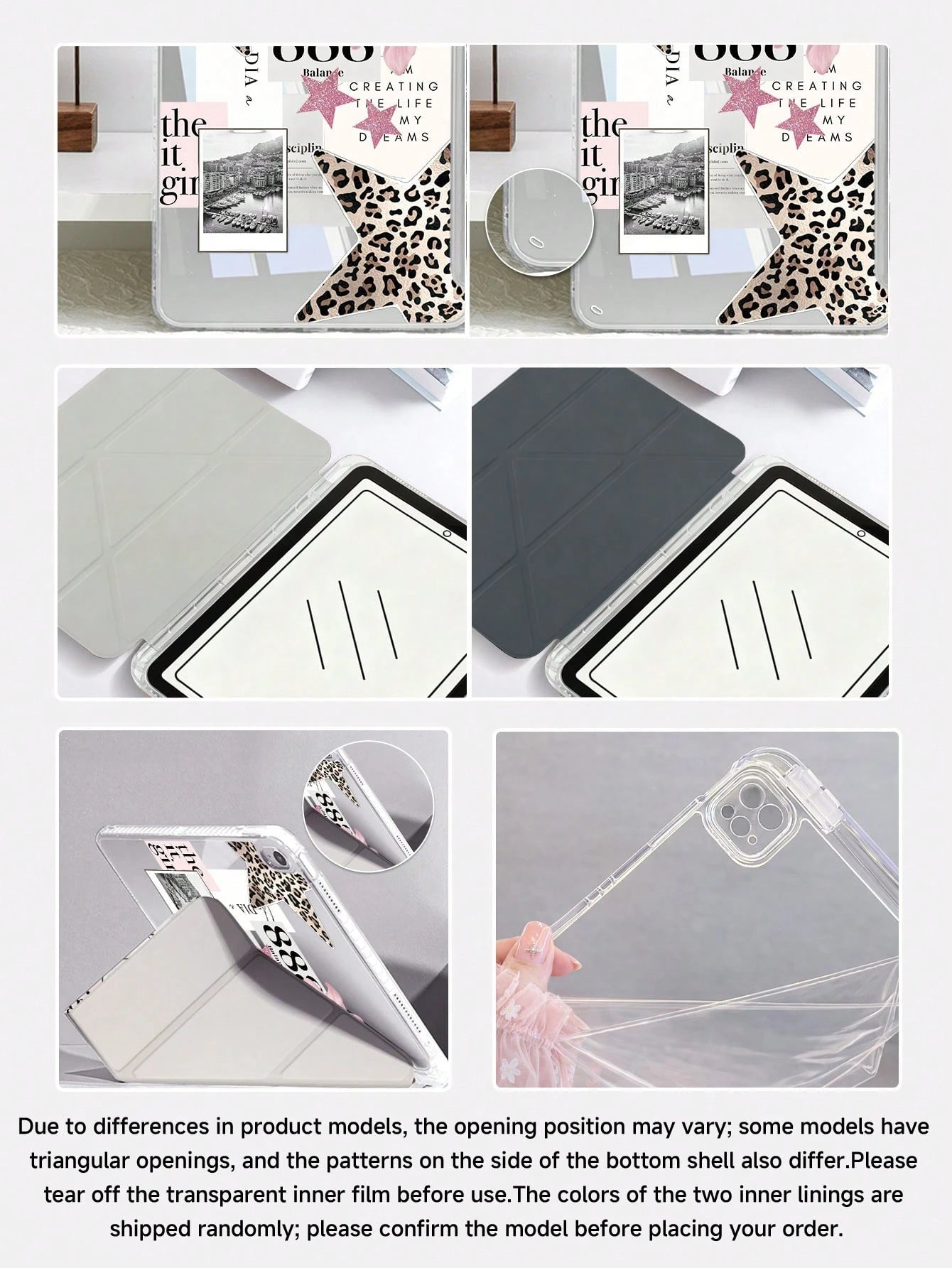 Shockproof Leopard Print Basic Pad Premium Case Leopard Print Starry Sky Pattern Tablet Protective Case Compatible With Ipad Air 8 (M4) 2026 (11-Inch), Air 8 (M4) 2026 (13-Inch), Air 11 Inch M3 2025