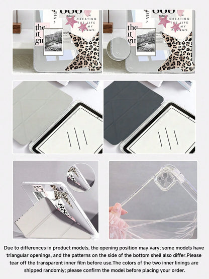 Shockproof Leopard Print Basic Pad Premium Case Leopard Print Starry Sky Pattern Tablet Protective Case Compatible With Ipad Air 8 (M4) 2026 (11-Inch), Air 8 (M4) 2026 (13-Inch), Air 11 Inch M3 2025