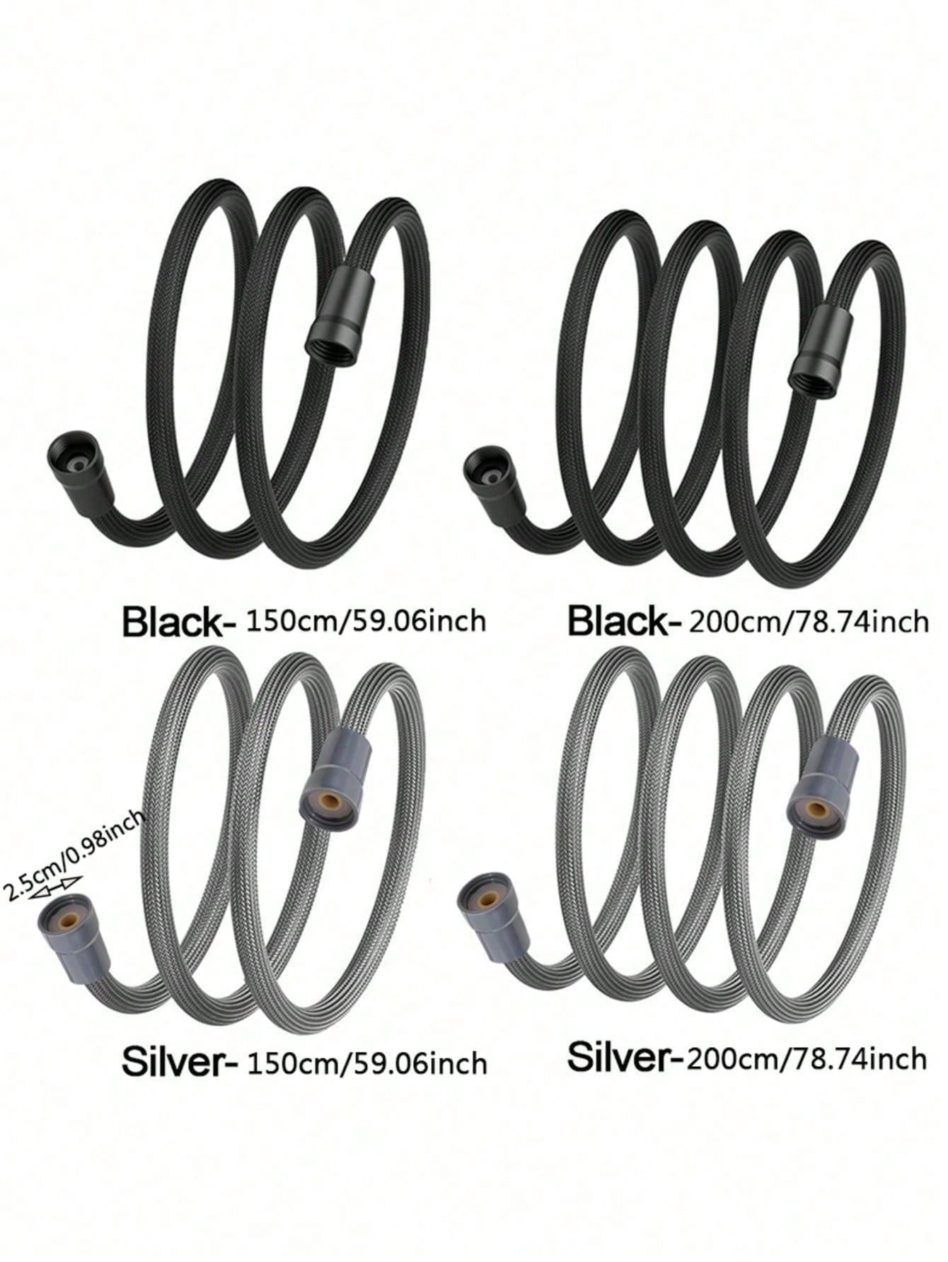 Shower Hose Anti-Burst Hose, Anti-Tangle Water Pipe Nylon Shower Hose For Universal Bathing- Durable Nylon Braided Shower Hose Flexible And Leak-Proof