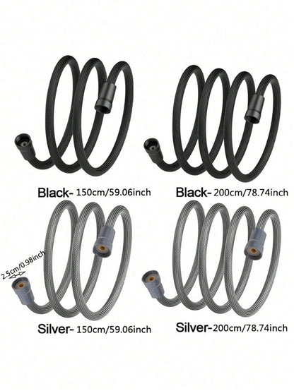 Shower Hose Anti-Burst Hose, Anti-Tangle Water Pipe Nylon Shower Hose For Universal Bathing- Durable Nylon Braided Shower Hose Flexible And Leak-Proof