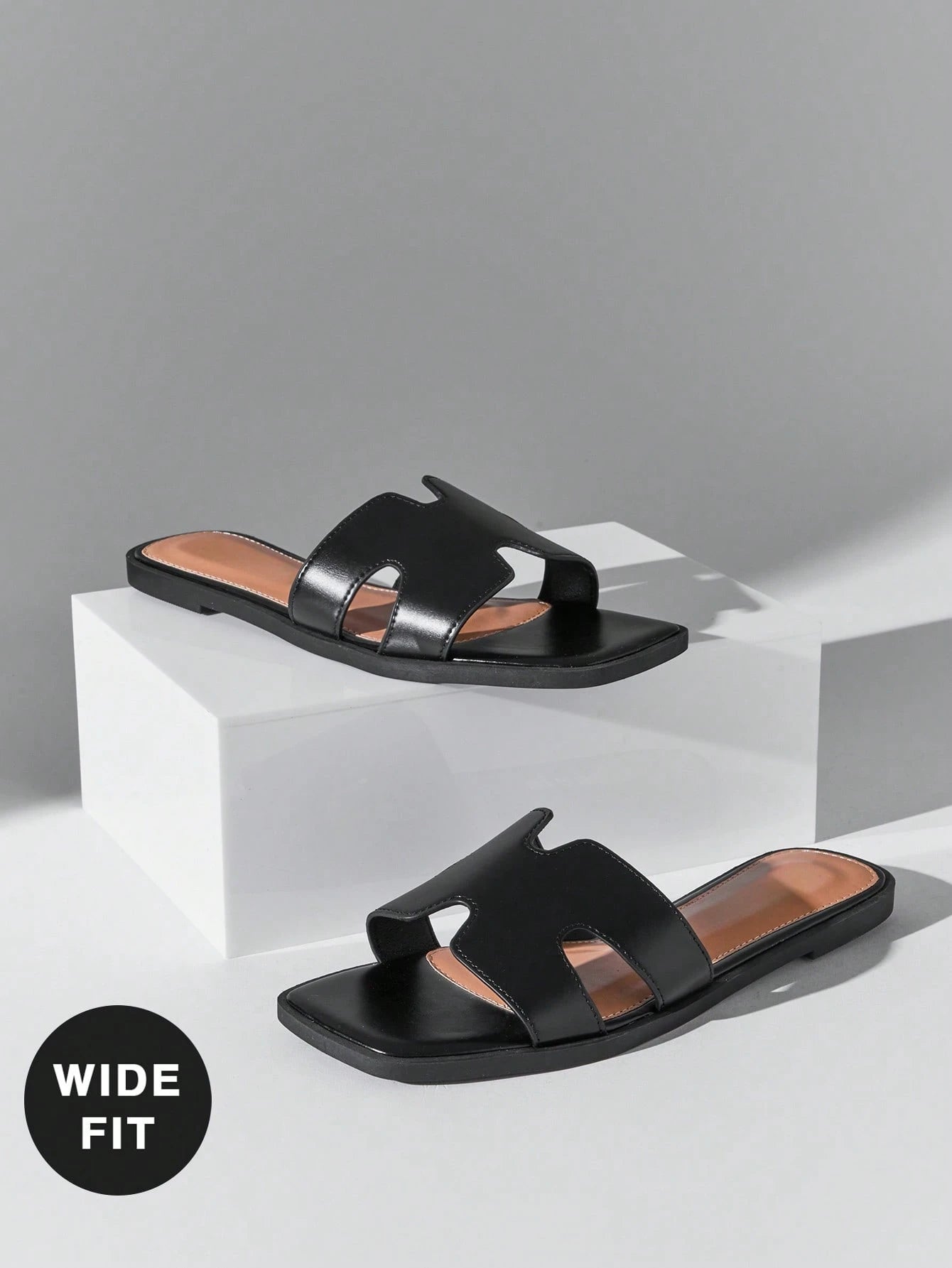 SHUZIA Women Wide Fit Flat Sandals, Open Toe, Fashion, Beach, Non-Slip, Slip-On, Stylish Low Heel Sandals Holiday Vacay Vibe For Summer Shoes Spring Shoes Spring Break Easter Mother's Day Present For