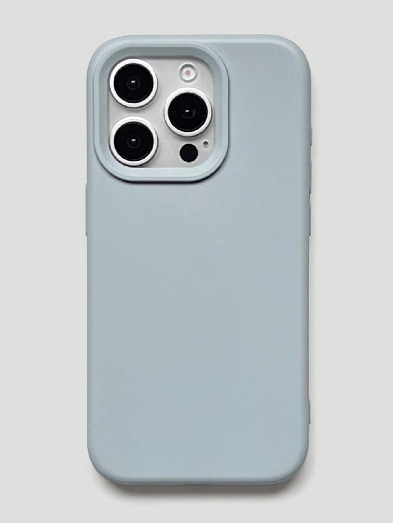 Silicone Blue Solid Color Solid Blue Liquid Silicone High-Quality Liquid Silicone Phone Case With Groove Button Design, Compatible With IPhone 17 AIR 16 15 14 13 12 11 Pro Max, Soft Waxy Texture, Skin