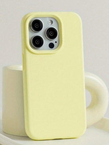 Silicone Blue Solid Color Solid Blue Liquid Silicone High-Quality Liquid Silicone Phone Case With Groove Button Design, Compatible With IPhone 17 AIR 16 15 14 13 12 11 Pro Max, Soft Waxy Texture, Skin