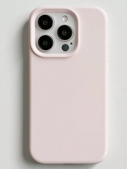 Silicone Blue Solid Color Solid Blue Liquid Silicone High-Quality Liquid Silicone Phone Case With Groove Button Design, Compatible With IPhone 17 AIR 16 15 14 13 12 11 Pro Max, Soft Waxy Texture, Skin