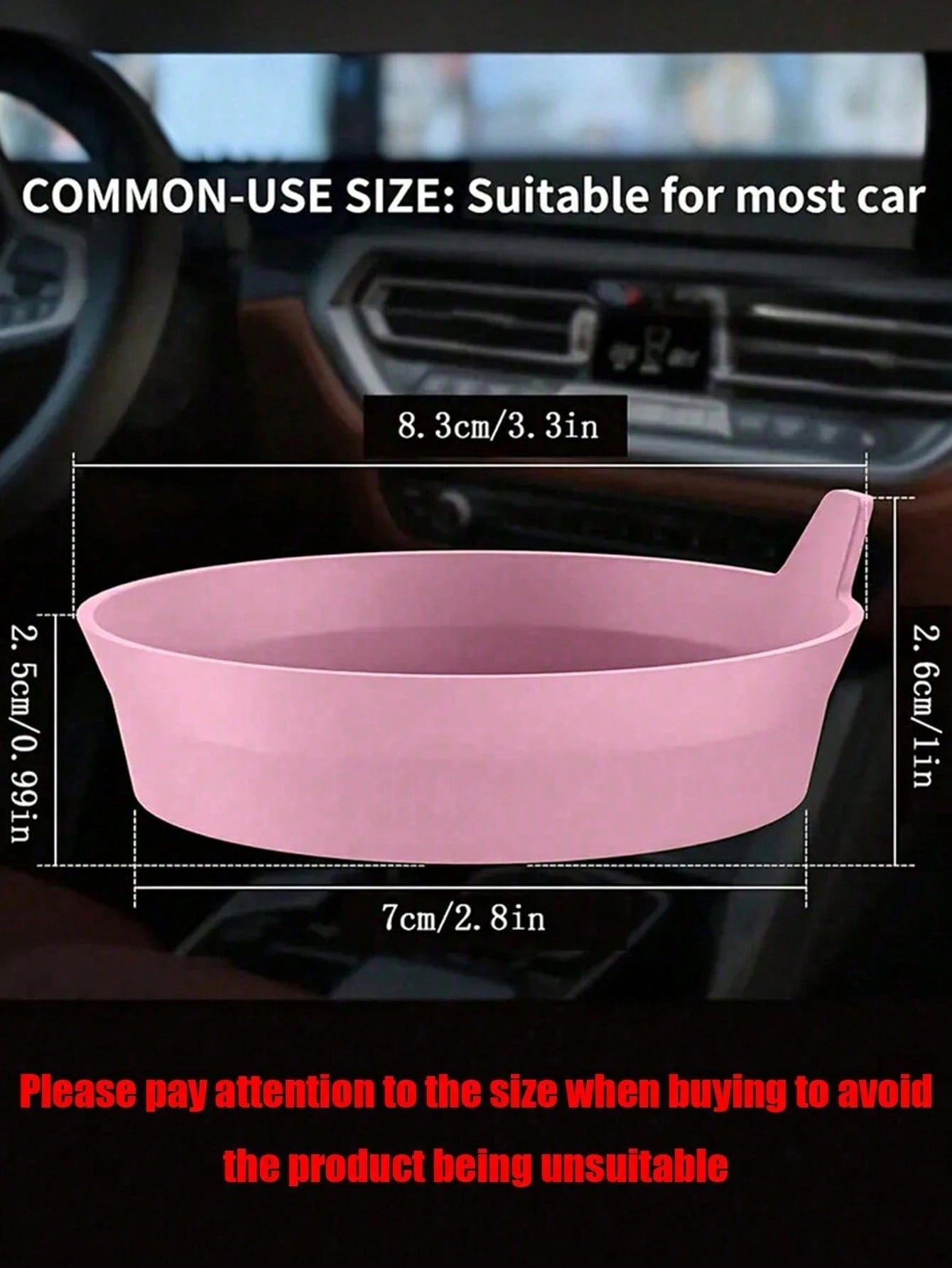 Silicone Car Cup Holder Coasters, Universal Non-Slip Embedded Car Interior Accessories- Insertable Cup Mat For Car Cup Holders