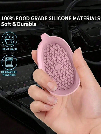 Silicone Car Cup Holder Coasters, Universal Non-Slip Embedded Car Interior Accessories- Insertable Cup Mat For Car Cup Holders