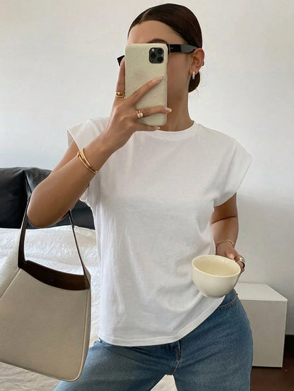 Siren Gaze Women's Casual Short Sleeve T-Shirt, 95% Cotton, Casual,Elegant,Summer, Y2k
