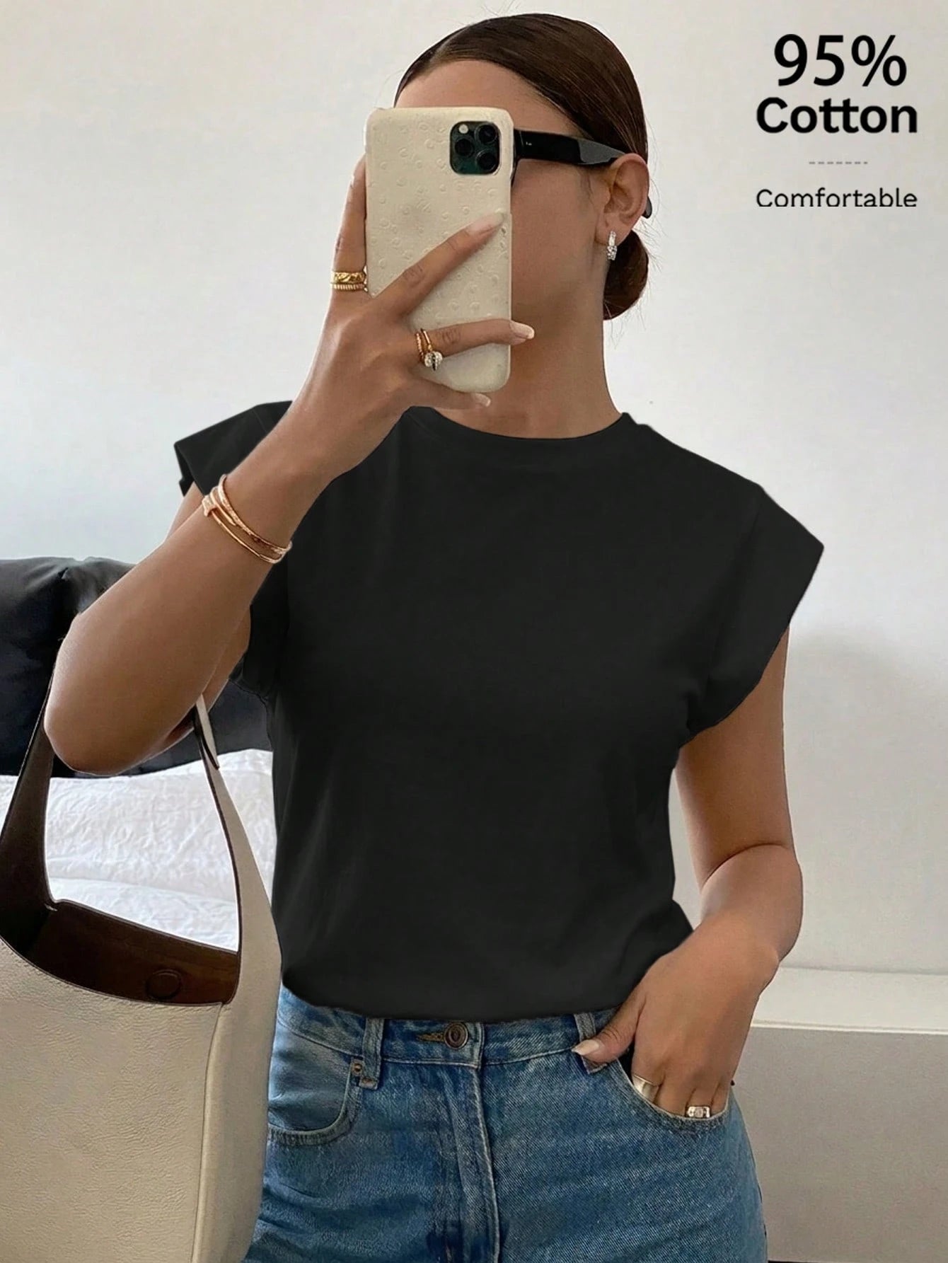 Siren Gaze Women's Casual Short Sleeve T-Shirt, 95% Cotton, Casual,Elegant,Summer, Y2k