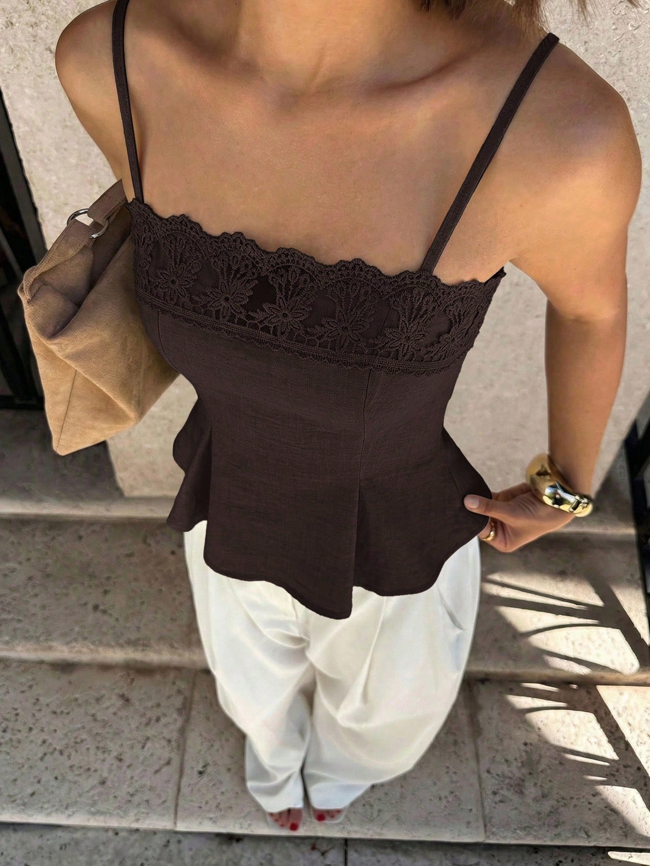 Siren Gaze Women's Solid Color Casual Versatile Daily Wear Camisole Top,Summer Top