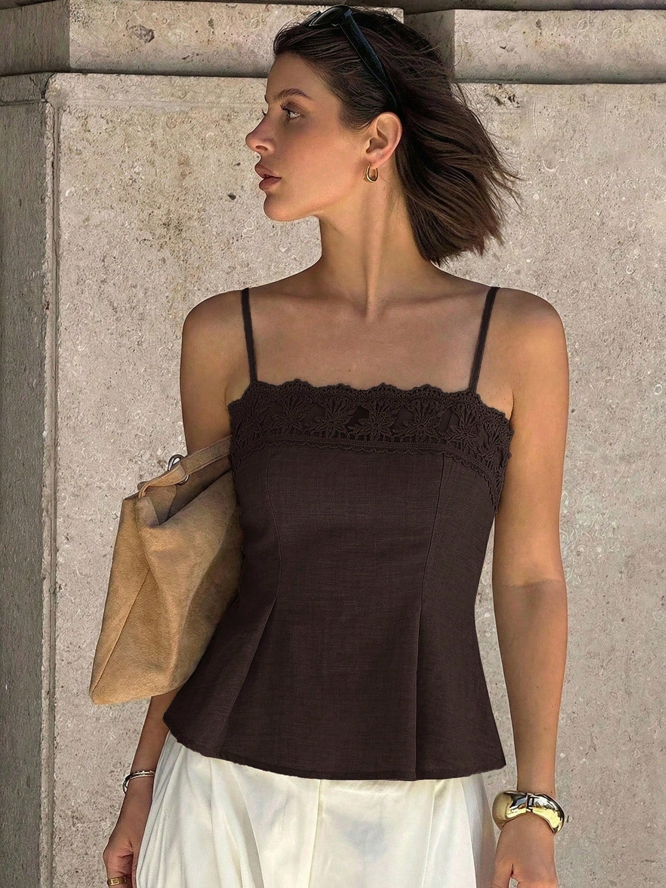 Siren Gaze Women's Solid Color Casual Versatile Daily Wear Camisole Top,Summer Top