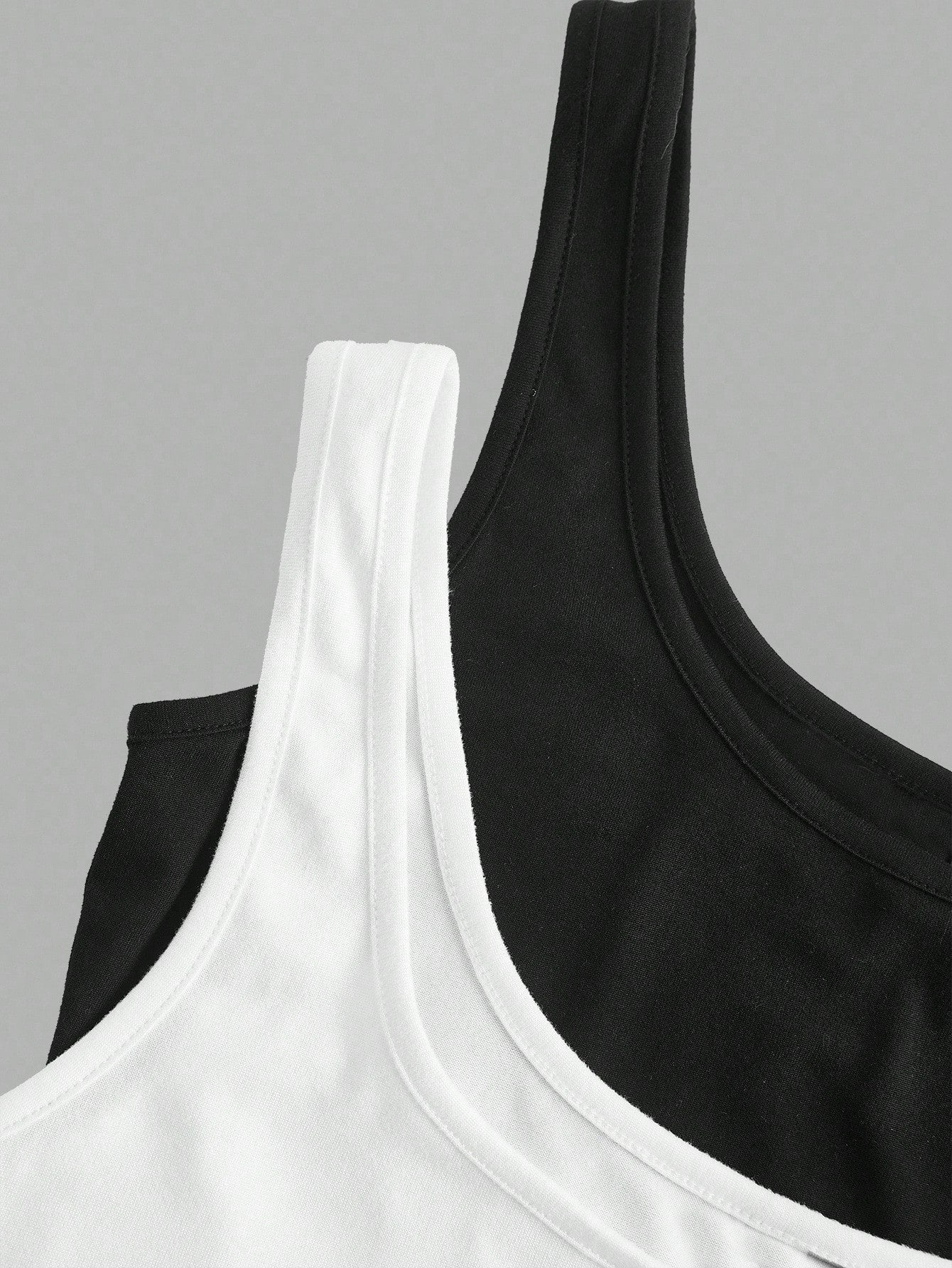 Slaydiva 2pcs Women Casual Scoop Neck Ruched Waist Fitted Tank Top Set, Versatile For Daily Wear