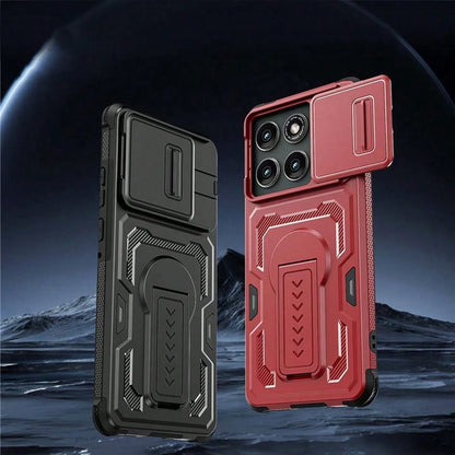Sliding Window Armor Shockproof Phone Case For Moto G Stylus Heavy Duty Anti-Drop Protective Hard Back Cover