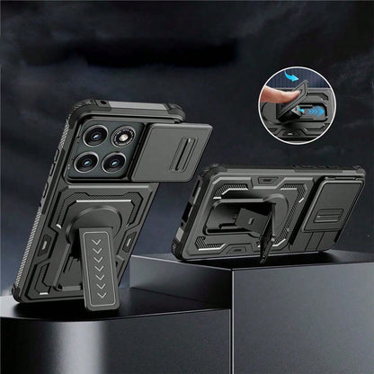 Sliding Window Armor Shockproof Phone Case For Moto G Stylus Heavy Duty Anti-Drop Protective Hard Back Cover