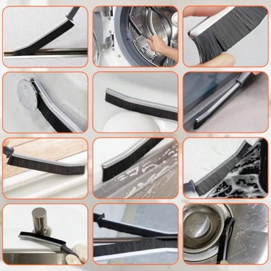 Small Crevice Cleaning Brush Set, Groove Gap Cleaning Tool For Cleaning Kitchen, Bathroom, Corner, Sink, Door, Blinds, Faucets, Window Track, Cup