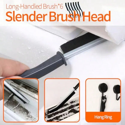 Small Crevice Cleaning Brush Set, Groove Gap Cleaning Tool For Cleaning Kitchen, Bathroom, Corner, Sink, Door, Blinds, Faucets, Window Track, Cup