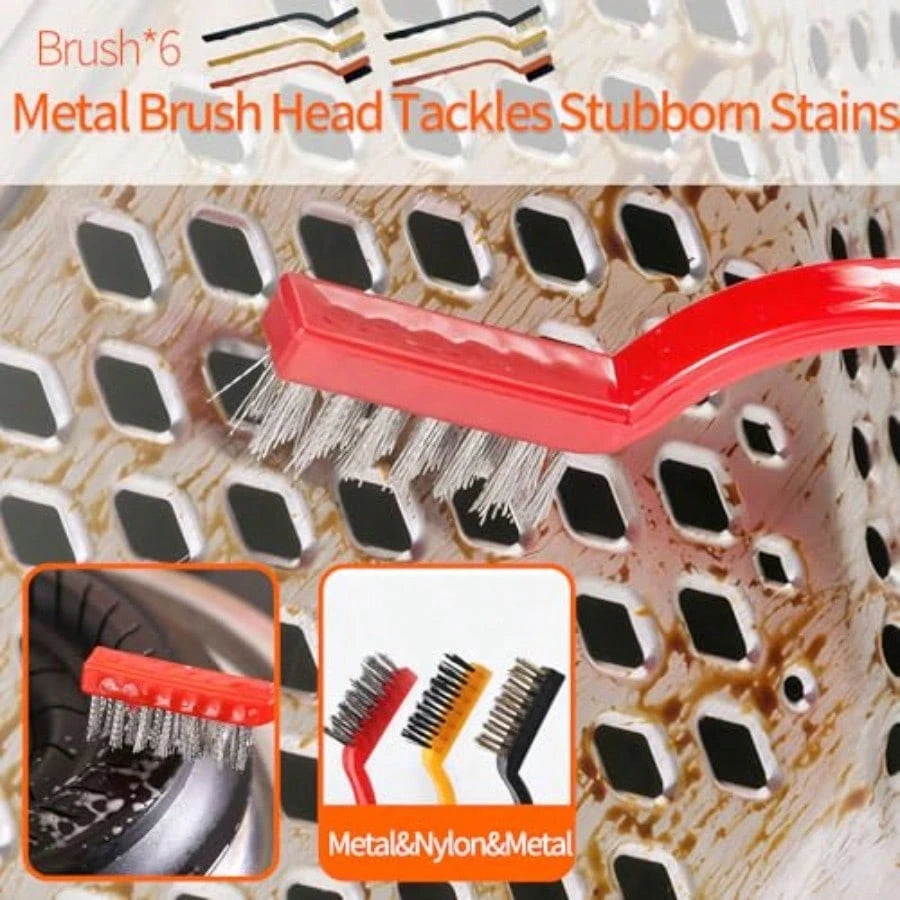 Small Crevice Cleaning Brush Set, Groove Gap Cleaning Tool For Cleaning Kitchen, Bathroom, Corner, Sink, Door, Blinds, Faucets, Window Track, Cup