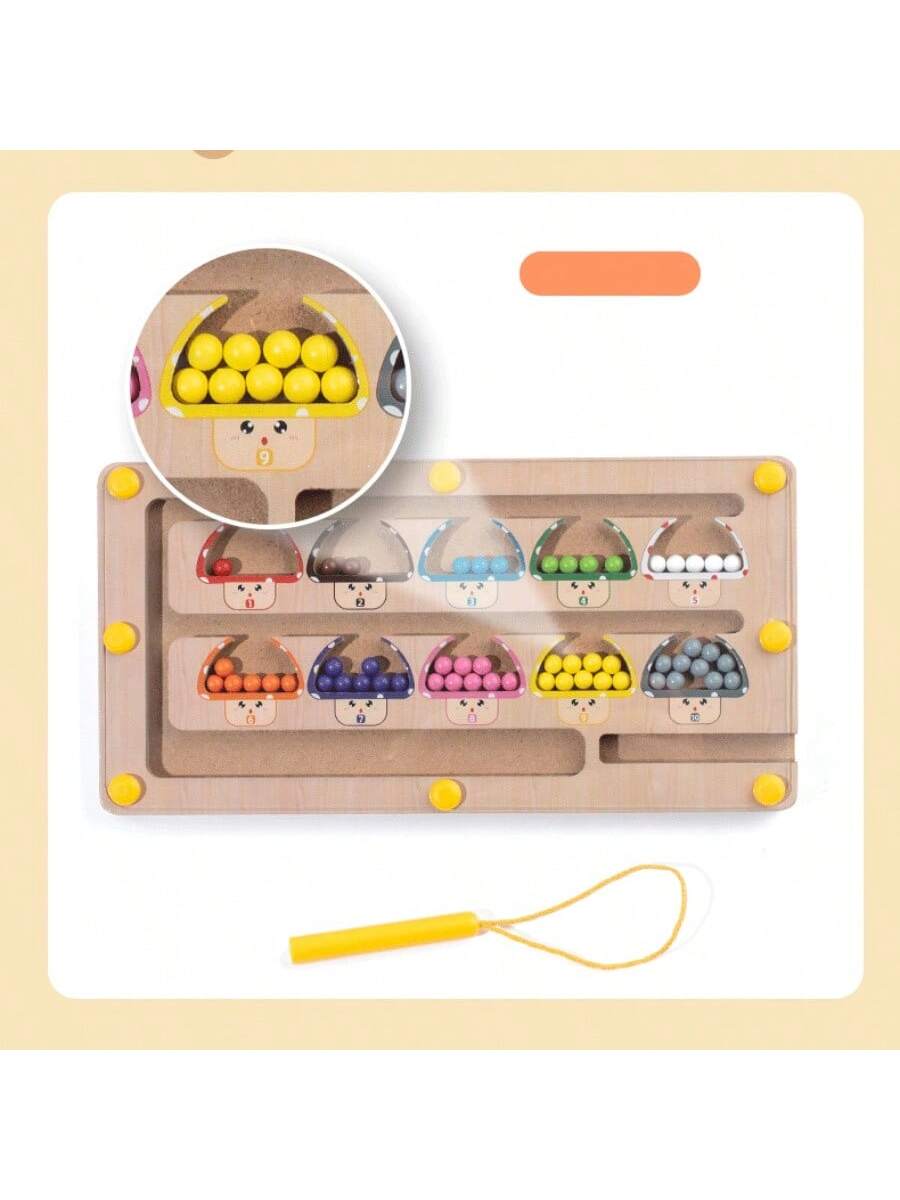 Small Magnetic Handwriting Maze House, Preschool Educational Toy For Fine Motor, Color Sorting, Cognitive Training