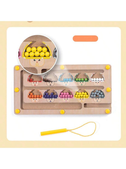 Small Magnetic Handwriting Maze House, Preschool Educational Toy For Fine Motor, Color Sorting, Cognitive Training