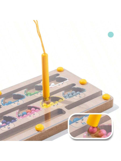 Small Magnetic Handwriting Maze House, Preschool Educational Toy For Fine Motor, Color Sorting, Cognitive Training