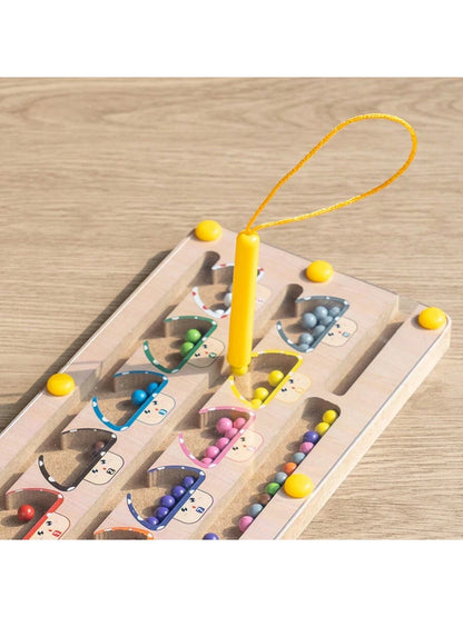 Small Magnetic Handwriting Maze House, Preschool Educational Toy For Fine Motor, Color Sorting, Cognitive Training