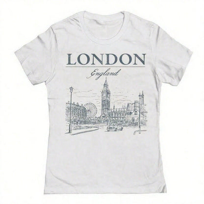 Social Collective London Tm Graphic Cotton Ladies Fitted-Shirt100% Comfortable Cotton Unisex Comfortable Retro Cotton T-Shirt-K91