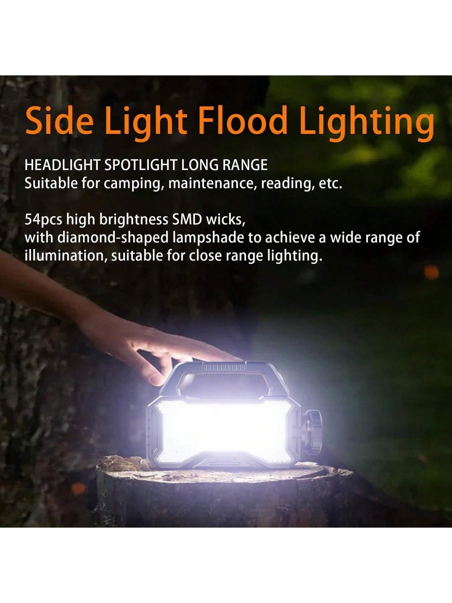 Solar Handheld Flashlight With USB Cable, 6 Modes Rechargeable Multifunction Lights Super Bright LED Searchlight, Lightweight Waterproof Portable Spotlight For Fishing Outdoor Camping Emergencies