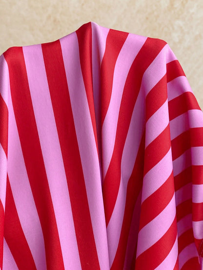 Soleia Women's Fashion Resort Beach Striped Contrast Color One-Piece Swimsuit