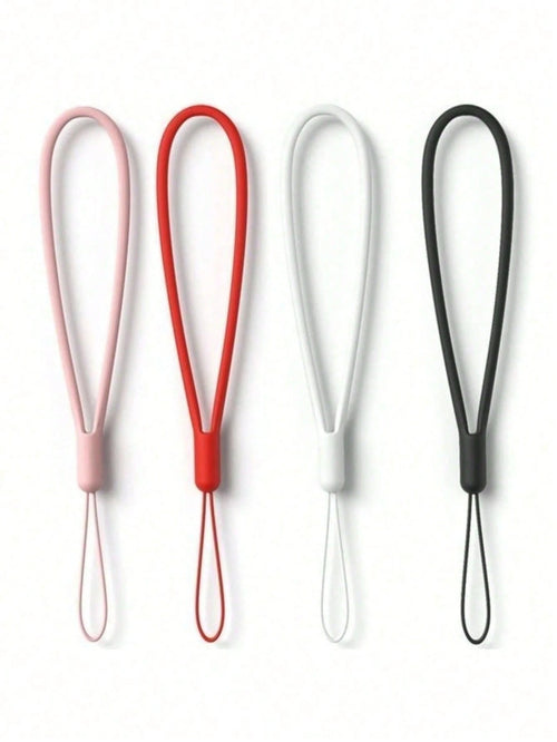 Solid Color Liquid Silicone Anti-Lost Strap, Phone Case Lanyard, Backpack Strap, Earphone Case Strap