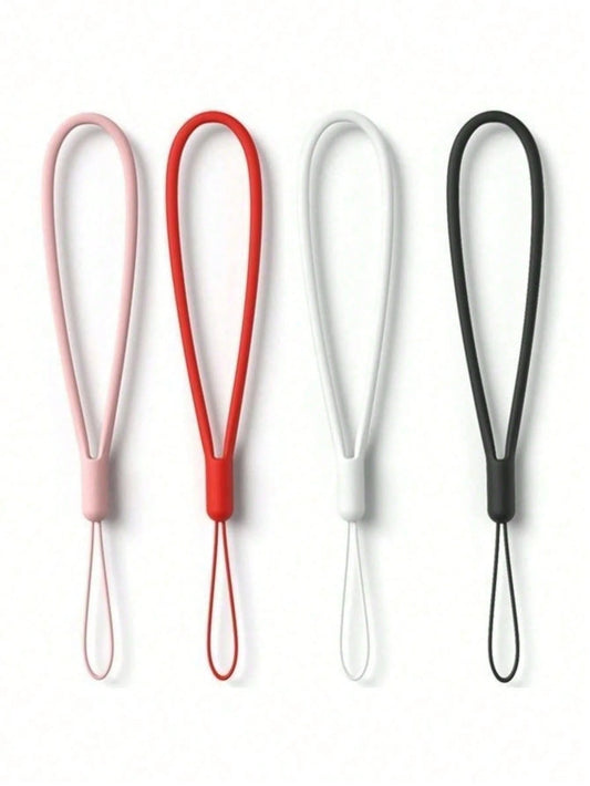Solid Color Liquid Silicone Anti-Lost Strap, Phone Case Lanyard, Backpack Strap, Earphone Case Strap
